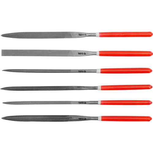YATO Sada pilníkov ihlových 4 x 160 mm 6 ks