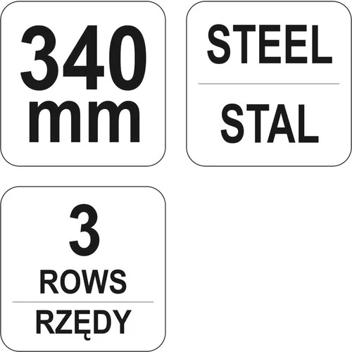 Oceľová kefa ručná 340 mm /YATO/ - obr. 1