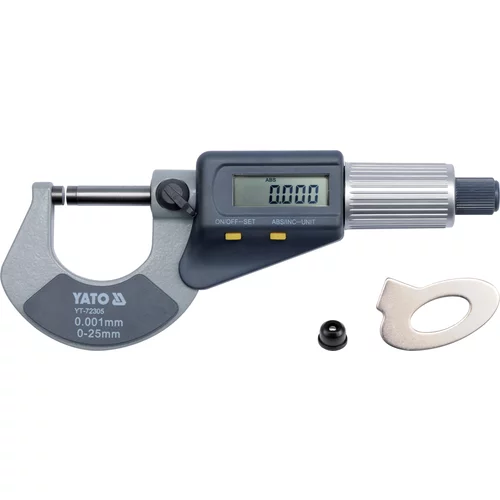 YATO Mikrometer 0-25mm s digitálnym displejom