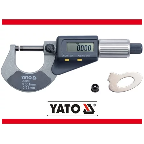 YATO Mikrometer 0-25mm s digitálnym displejom (YATO náradie) - obr. 4