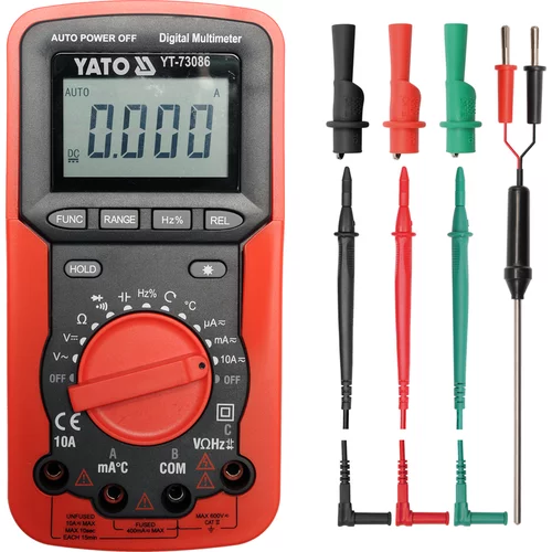 YATO Multimeter digitálny 165 x 83 x 47 mm