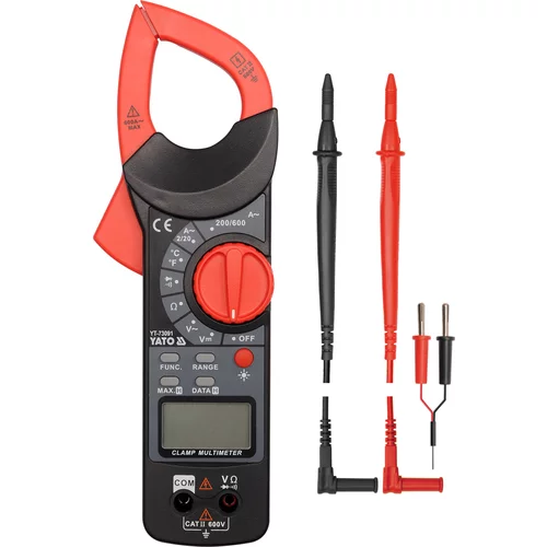 YATO Multimeter digitálny s klipsami 230 x 77 x 32 mm