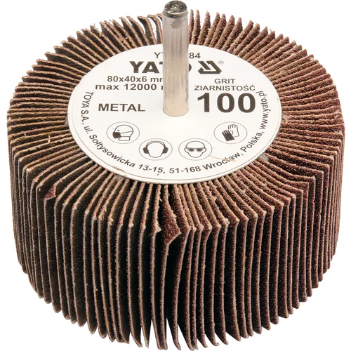 YATO Lamelový brúsny kotúč P40 80x40x6mm (YATO náradie)