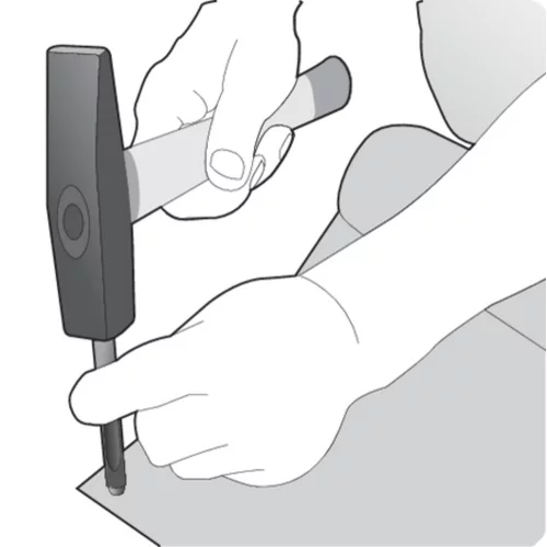 DRUHOVÝ DIEROVAČ NA KOŽU, GUMU, KARTÓN, TEXTIL, FI 11 MM /YATO/ - obr. 1