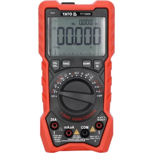 DIGITÁLNY METER TRUE RMS LCD 25000 /YATO/