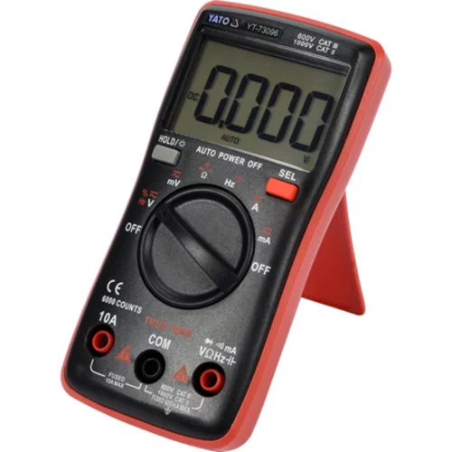 DIGITÁLNY MERAČ TRUE RMS S AUTOMATICKÝM ROZSAHOM LCD 6000 /YATO/ - obr. 1