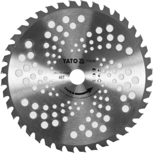 TCT DISK PRE VYSTRIEHAČKY 255 MM S UPÍNACÍM OTVOROM 25,4 MM NA DRVINY A DREVENÉ PEČIATKY