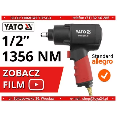 YATO Pneumatický uťahovák 1/2