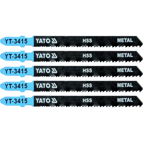 YATO Pílový list do priamočiarej píly 100 mm na kov TPI24-10 5 ks