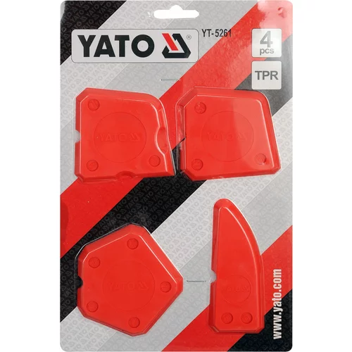 Špachtľa na silikón 4 ks /YATO/ - obr. 1