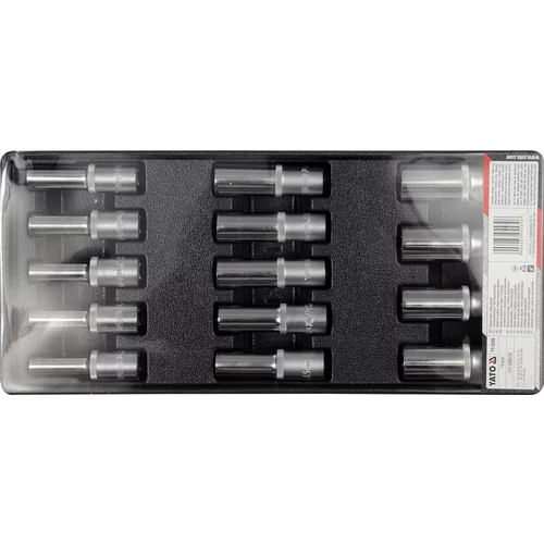 YATO Kľúče nástrčné hlboké 8-21 mm SET 14 kusov / vložka do zásuvky (YATO náradie) - obr. 2