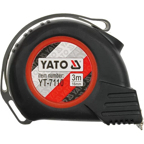 YATO Meter zvinovací 3 m x 16 mm autostop