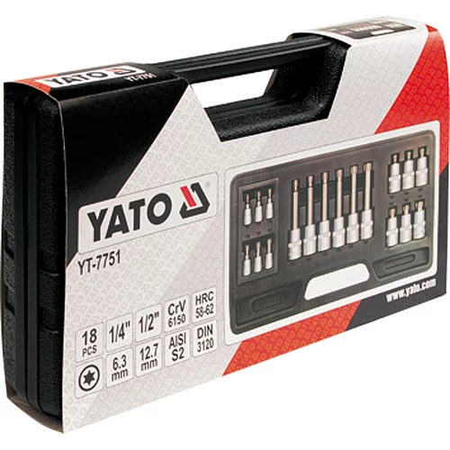 Bity sada 18 ks TORX T10-T60mm /YATO/ - obr. 1