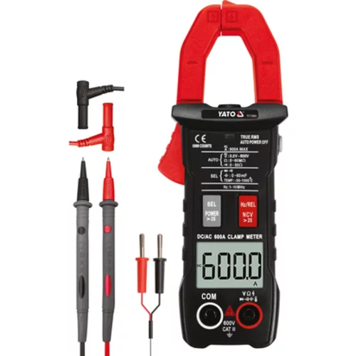 TRUE RMS CLAMP METER S AUTOMATICKÝM ROZSAHOM AC/DC 600A /YATO/ - obr. 4