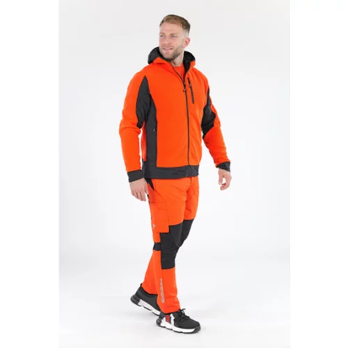 FLEECE S KAPUCNOU JELENKA, ČERVENÁ, VEĽ. XL /YATO/ - obr. 4