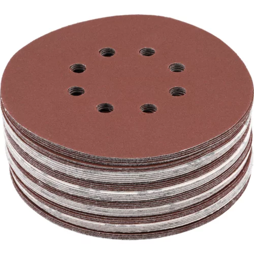 BRÚSNY KOTOÚČ NA VELCRO, 8 DIER, P220 150 MM / 50 KS. /YATO/