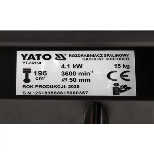 SPAĽOVACÍ SHREDDER /YATO/ - obr. 13