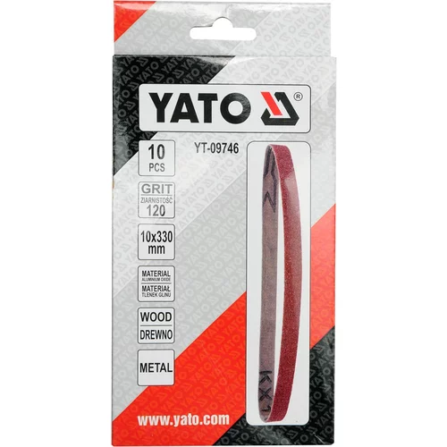 YATO Nekonečný brúsny pás P120 10x330mm 10ks (YATO náradie) - obr. 2