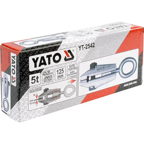 Karosárska samosvorná svorka na ťahanie 5t 125mm /YATO/ - obr. 2