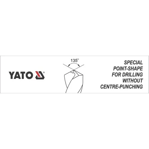 YATO Vrták na kov 9,0 mm HSS-COBALT 1 ks 135° (YATO náradie) - obr. 1