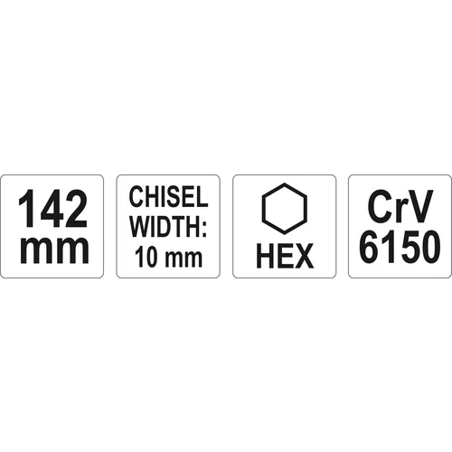 YATO Sekáč plochý 10 x 142mm (YATO náradie) - obr. 2
