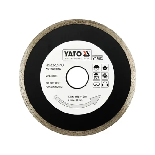 YATO Diamantový kotúč 125 x 22,2 x 2,2 mm hladký