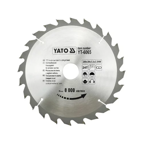 YATO Kotúč na drevo 200 x 30 mm 24z