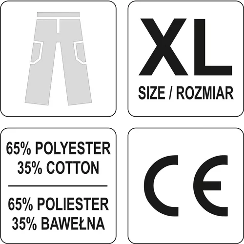 Pracovné nohavice DAN, veľkosť XL /YATO/ - obr. 3