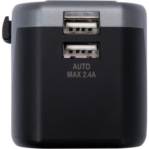 UNIVERZÁLNY CESTOVNÝ ADAPTÉR PRE VYŠE 150 KRAJÍN S 2 X USB NABÍJAČKOU 5V/2,4A /YATO/ - obr. 6
