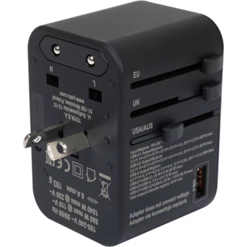 CESTOVNÝ ADAPTÉR PRE VYŠE 150 KRAJÍN USB-C PD 65W /YATO/ - obr. 4