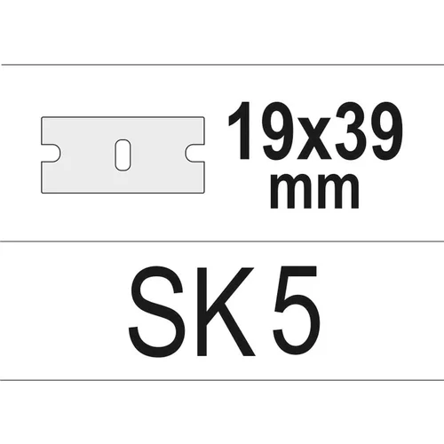 Čepeľ lomená náhradná 19x39mm 10ks /YATO/ - obr. 2