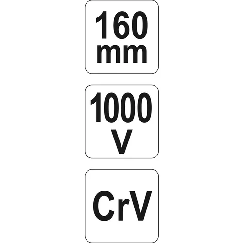 YATO Kliešte predĺžené rovné 160 mm VDE (1000V) (YATO náradie) - obr. 4