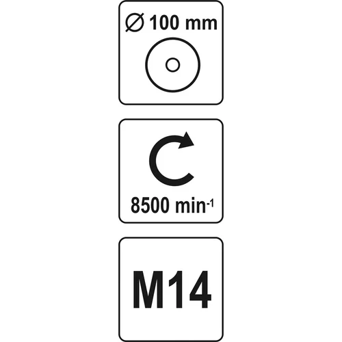 Drôtená kefa čelná M14 x 100 mm INOX /YATO/ - obr. 2