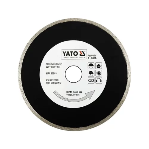 YATO Diamantový kotúč 180 x 25,4 x 2,2 mm hladký