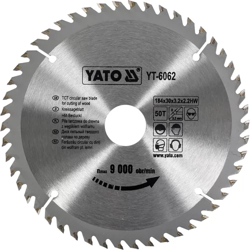 YATO Kotúč na drevo 184 x 30 mm 50z