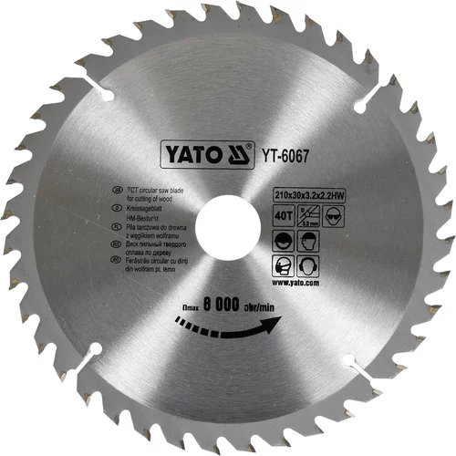YATO Kotúč na drevo 210 x 30mm 40z