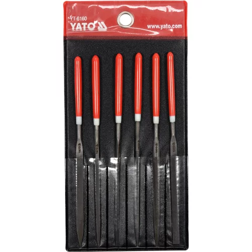 YATO Sada pilníkov ihlových 3 x 140 mm 6 ks (YATO náradie) - obr. 1