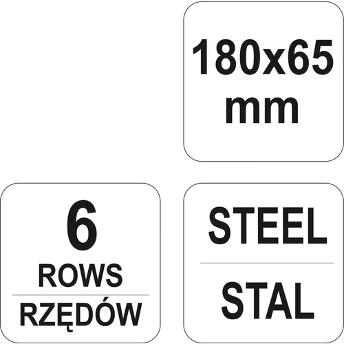 YATO Oceľová kefa 180 x 65 mm násada (YATO náradie) - obr. 2