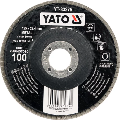 YATO Brúsny kotúč P60 125x22.4mm