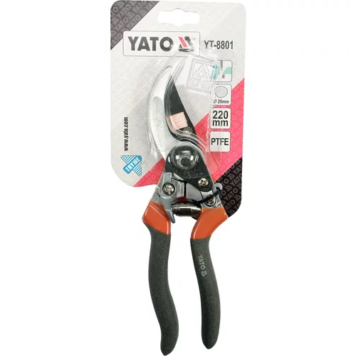 Nožnice záhradné 220 mm (pr.do 25 mm) šikmý strih /YATO/ - obr. 2