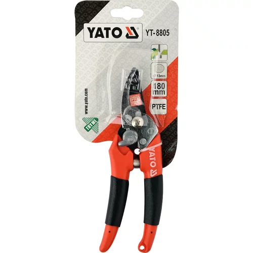 YATO Nožnice záhradnícke 180 mm (pr. do 13 mm) šikmý strih (YATO náradie) - obr. 2