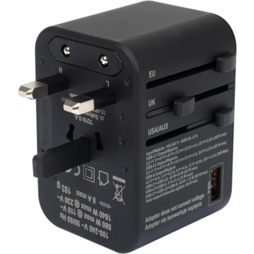 CESTOVNÝ ADAPTÉR PRE VYŠE 150 KRAJÍN USB-C PD 65W /YATO/ - obr. 3