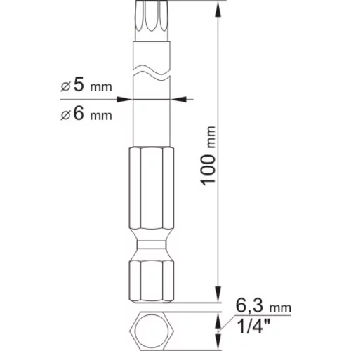 YATO Sada bitov 1/4