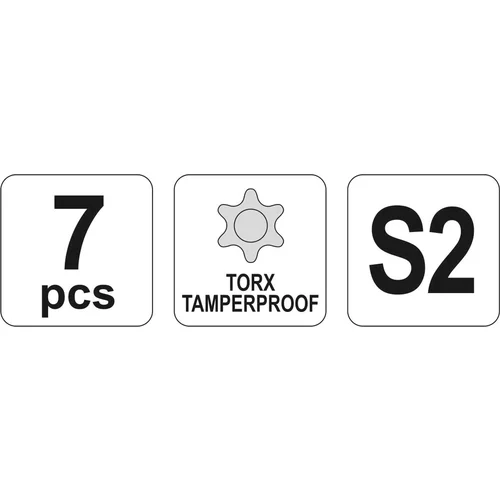 YATO Sada kľúčov TORX s otvorom 7 ks (YATO náradie) - obr. 1
