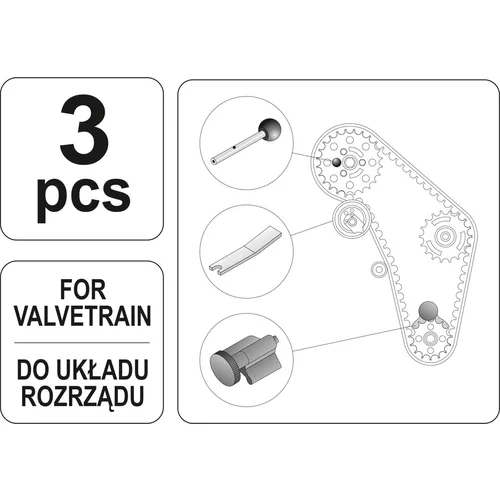 Sada na fixáciu rozvodových kolies 3ks 0632 /YATO/ - obr. 2