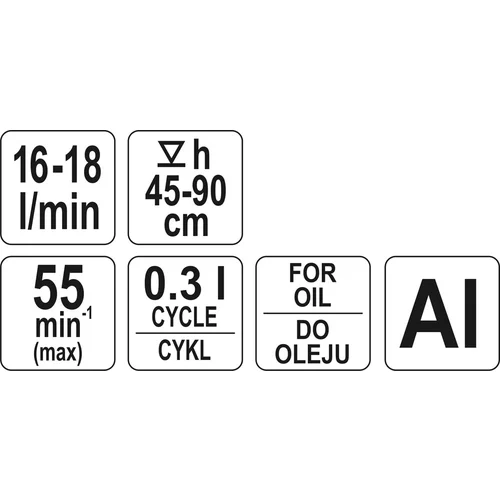 Čerpadlo ručné na olej 16-18l/min /YATO/ - obr. 3