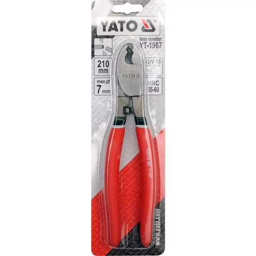 Kliešte 210mm štípacie na káble/bočné /YATO/ - obr. 1
