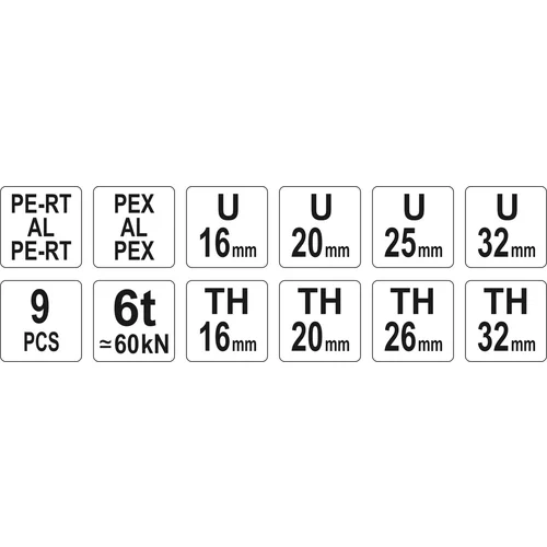 Kliešte lisovacie na trubky PEX-AL-PEX /YATO/ - obr. 6