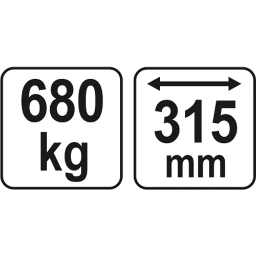 Žeriavová traverza 680 kg, 315 mm /YATO/ - obr. 1