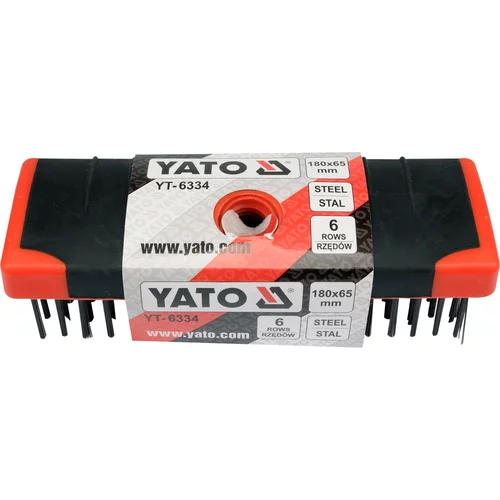 YATO Oceľová kefa 180 x 65 mm násada (YATO náradie) - obr. 1